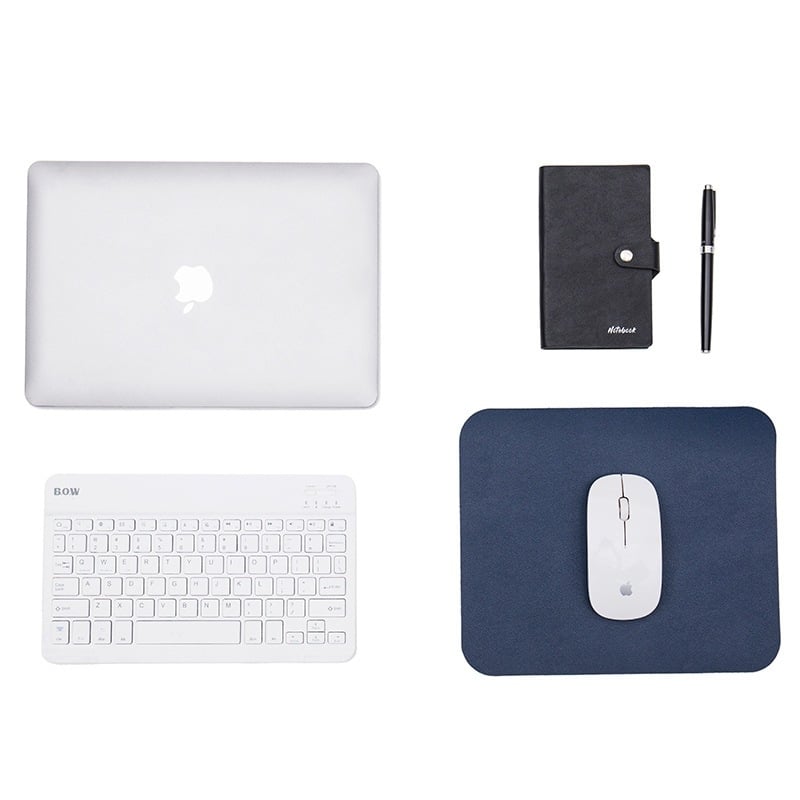 Myšová podložka, koža, dvojstranná, protiskluzová, tlač loga