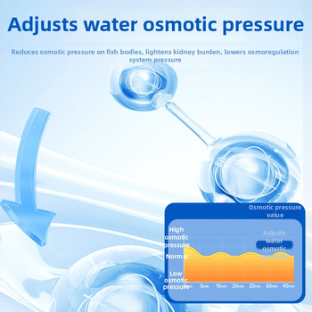 Minerálna soľ pre okrasné ryby — plastový materiál; značka Kiyono wood; hmotnosť 1000 g / 1500 g / 2500 g; vybavenie akvária