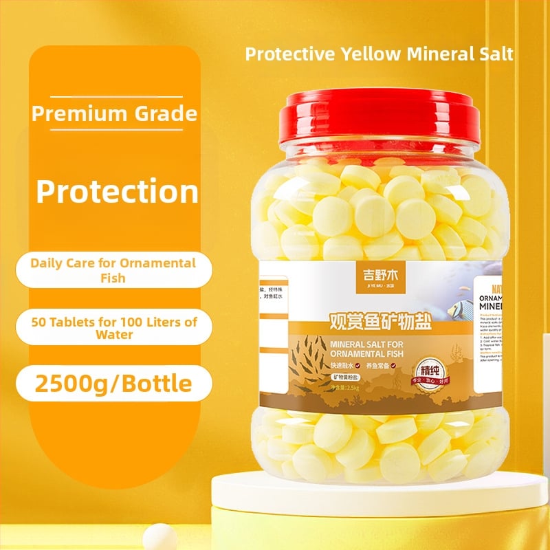 Minerálna soľ pre okrasné ryby — plastový materiál; značka Kiyono wood; hmotnosť 1000 g / 1500 g / 2500 g; vybavenie akvária