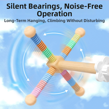 Drevený stojan na hračky pre papagaja, model QW10310, príslušenstvo k klietke, univerzálne, bez koliesok