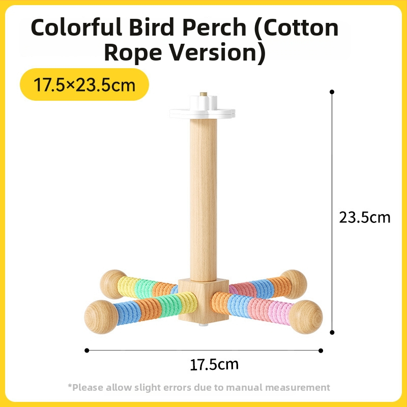 Drevený stojan na hračky pre papagaja, model QW10310, príslušenstvo k klietke, univerzálne, bez koliesok