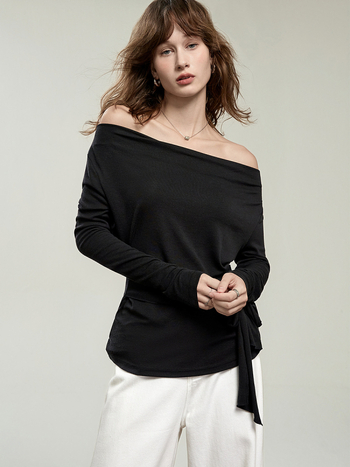 Tričko z Laisaier vlákna, dlhý rukáv, úzky strih, mestský štýl dojížďky, štandardná dĺžka