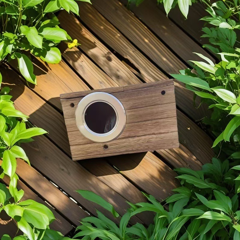 Paulownia drevené hniezdo pre vtáky s platformou, vonkajšie hniezdo pre papagájov