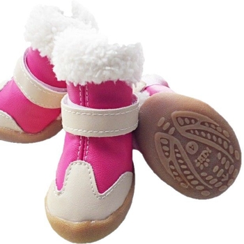 KBL PU βελούδινα παπούτσια για σκύλους με αντιολισθητική σόλα, ζεστά και ανθεκτικά