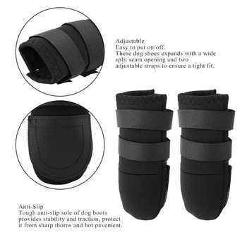Paitele Protecție pentru laba câinelui - încălțăminte din țesătură pentru gleznă, protecție împotriva zgârieturilor, pentru exterior