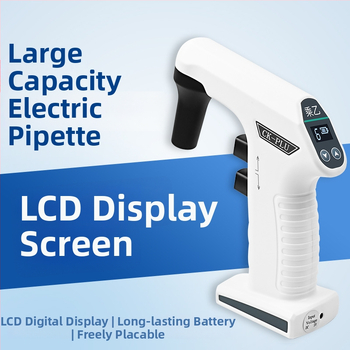 CK-PLU Elektrická pipeta – veľká kapacita, automatické nasávanie, nastaviteľná pipeta, hmotnosť 185 g