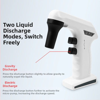 CK-PLU Elektrická pipeta – veľká kapacita, automatické nasávanie, nastaviteľná pipeta, hmotnosť 185 g