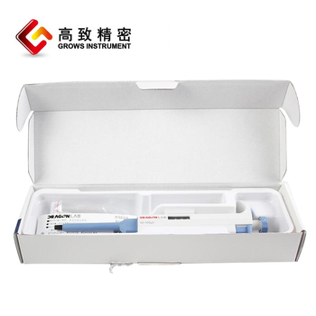 Ručná jednokanálová nastaviteľná pipeta s nasávacou hlavou 10 μL