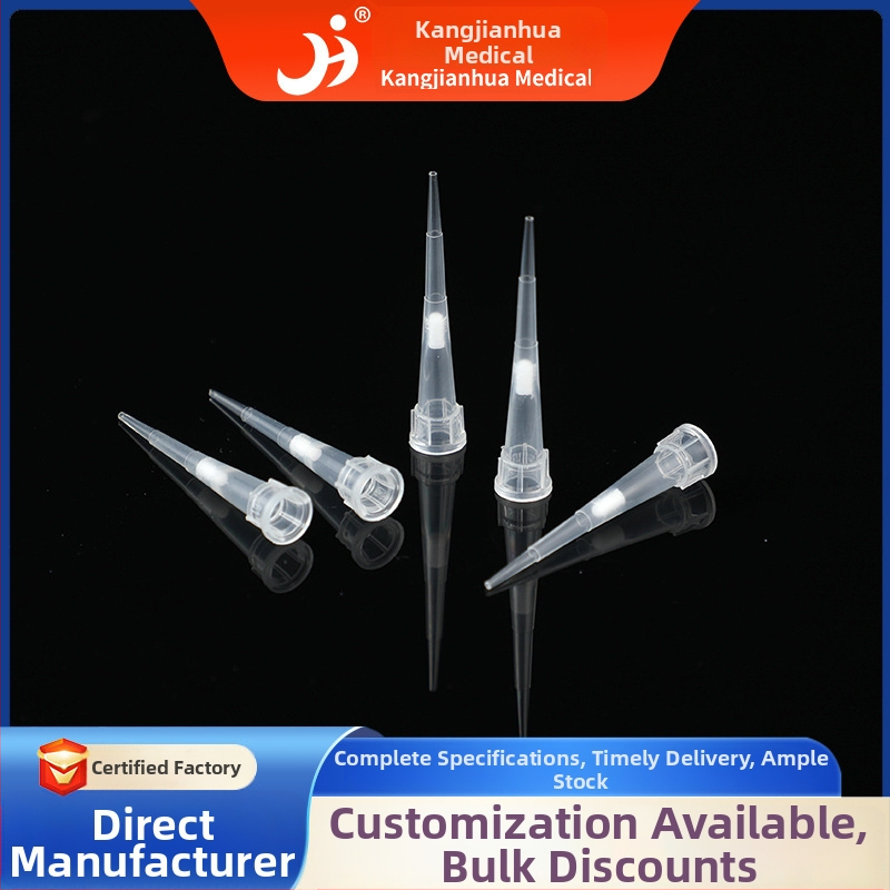 Dėžutėje pakuota filtrų antgalis skystiems perdavimams, Kang Jian Hua, 10 µL–10 mL, Modellis 22, Laboratorijos naudojimui