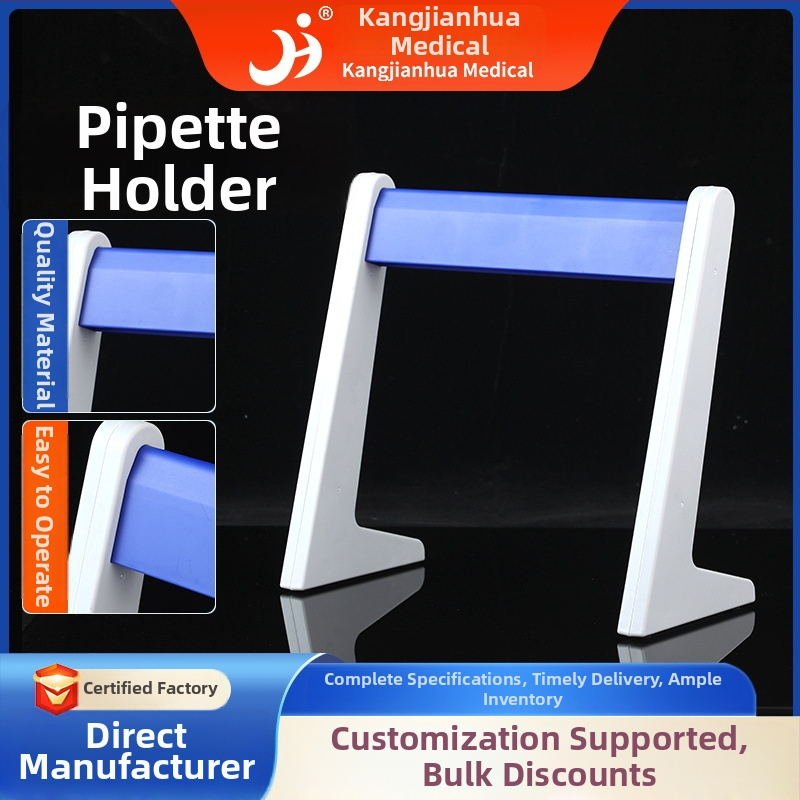 Stojan na pipety s otvormi 3/4/5/6, A-typ dvojstranný plastový naklonený zavesný stojan, model 10