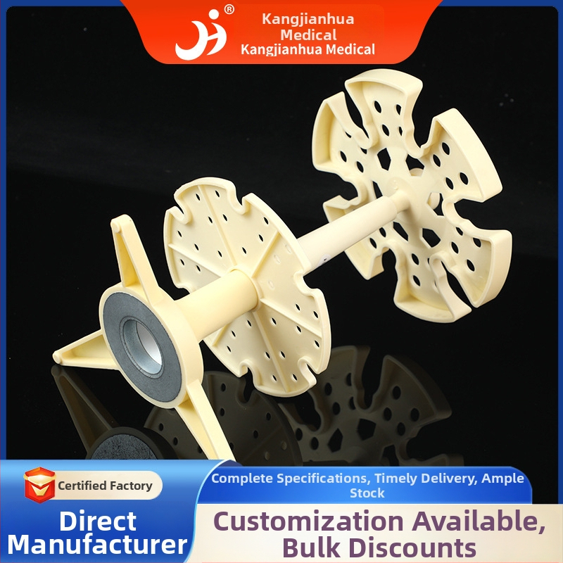 Apvalus skysčių perdavimo stovas su graduotais pipetės laikikliais, 6 vnt., surenkamas, pasukamas