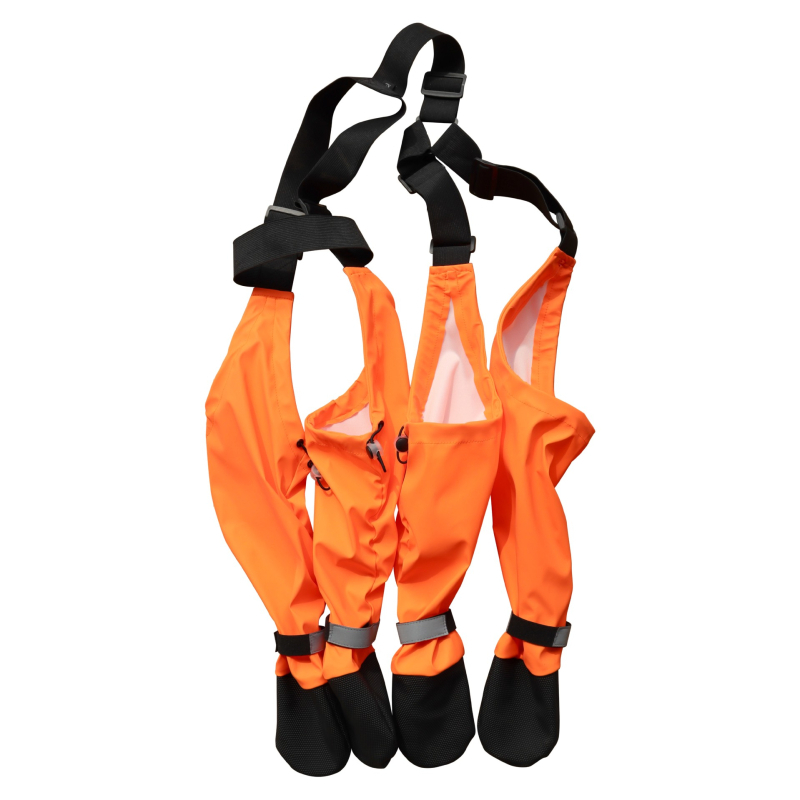 Cizme pentru câini cu elemente reflectorizante, impermeabile, anti-alunecare, rezistente la uzură, din poliester, curea elastică reglabilă