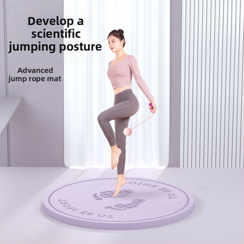 Bezdrôtová podložka na skákanie – tlmenie otrasov a zvuková izolácia, joga podložka, materiál TPE, hmotnosť 1200 g, hrúbka 20 mm, pruhovaný vzor