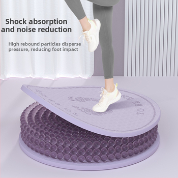 Bezdrôtová podložka na skákanie – tlmenie otrasov a zvuková izolácia, joga podložka, materiál TPE, hmotnosť 1200 g, hrúbka 20 mm, pruhovaný vzor