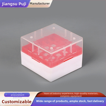 Plastový box na centrifugačné skúmavky s 32 priehradkami a 96-priehradkovým boxom na špičky pipiet – vzorky, pôvod Jiangsu, výrobca Puji