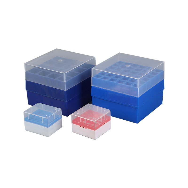 Plastový box na centrifugačné skúmavky s 32 priehradkami a 96-priehradkovým boxom na špičky pipiet – vzorky, pôvod Jiangsu, výrobca Puji