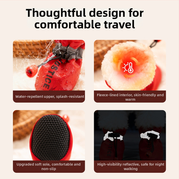 Koerajalats talveks: lume botid pehme tallaga, soe polüester, universaalne sobivus, Suan Xiong 1912SXSL2656