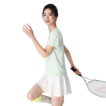 Dámske tričko s okrúhlym výstrihom, krátke rukávy, zmes polyester-spandex