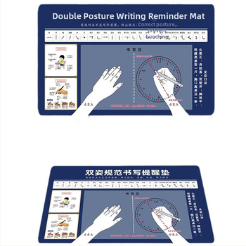 Podložka pod stol pre správnu držanie tela študenta — jednostranná protišmyková textilná podložka na písanie s možnosťou loga