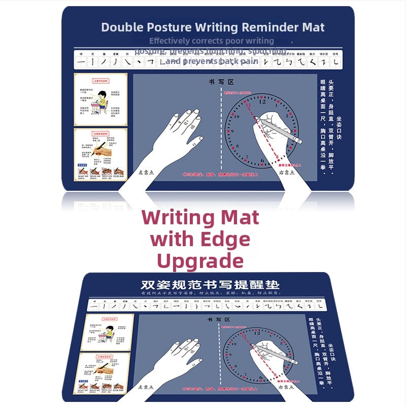 Podložka pod stol pre správnu držanie tela študenta — jednostranná protišmyková textilná podložka na písanie s možnosťou loga