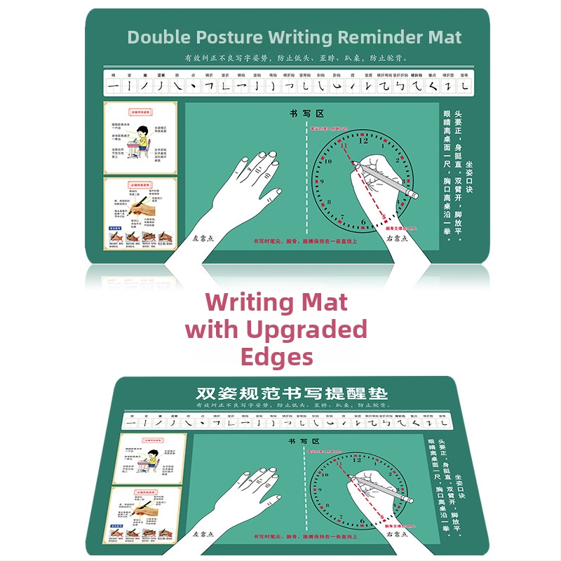 Podložka pod stol pre správnu držanie tela študenta — jednostranná protišmyková textilná podložka na písanie s možnosťou loga