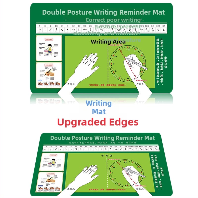 Podložka pod stol pre správnu držanie tela študenta — jednostranná protišmyková textilná podložka na písanie s možnosťou loga