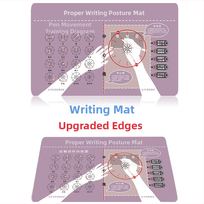 Podložka pod stol pre správnu držanie tela študenta — jednostranná protišmyková textilná podložka na písanie s možnosťou loga