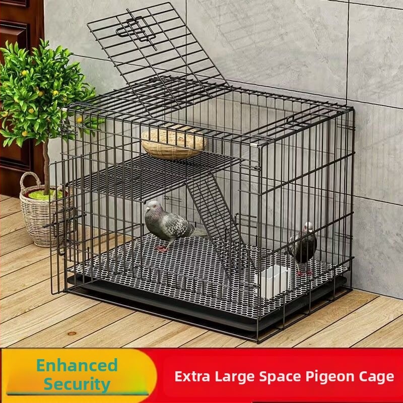 Klietka na holuby – zosilnená kovová konštrukcia pre chov a párenie; Materiál: nízkouhlíková oceľová drôt; Pre vtáky