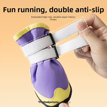 Kõrge ülaosaga hingavad koerte kingad, PU materjalist, soojad ja kulumiskindlad, igapäevane stiil