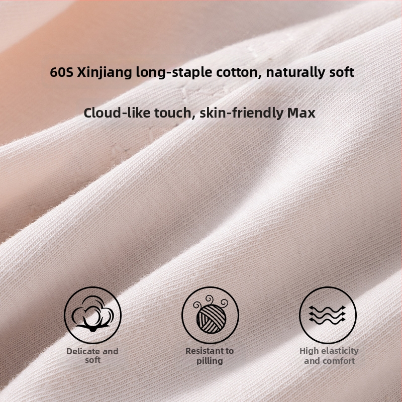 Naiste menstruatsioonialus antibakteriaalse 3-kihilise lekkekindla kaitsega, kõrge vöökoht; peamine materjal 95% puuvill, intiimvooder 100% puuvill