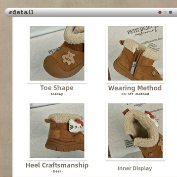 Detské členkové topánky – vrchný materiál z baránieho veluru Ultra-Fiber, gumová podrážka, zima, športový štýl