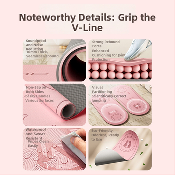 Jógová podložka Flyton, TPE, 8 mm, 1 kg, karikatúrny vzor