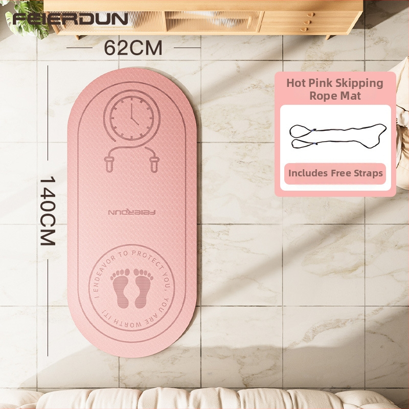 Jógová podložka Flyton, TPE, 8 mm, 1 kg, karikatúrny vzor