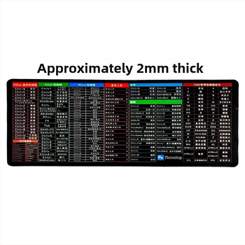 Divpusēja gumijas peles paliktnis ar pretslīdējošu virsmu, pielāgojams, ar karikatūras motīvu