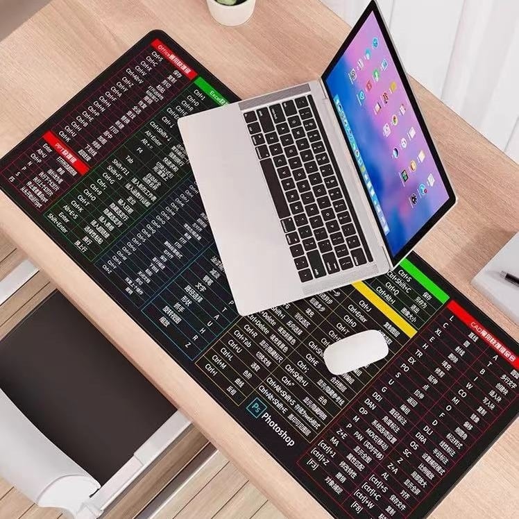 Divpusēja gumijas peles paliktnis ar pretslīdējošu virsmu, pielāgojams, ar karikatūras motīvu