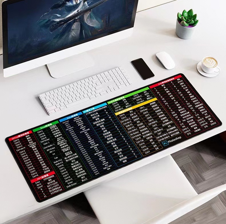 Divpusēja gumijas peles paliktnis ar pretslīdējošu virsmu, pielāgojams, ar karikatūras motīvu