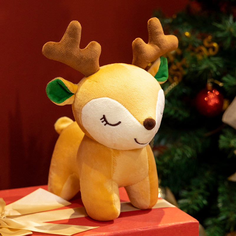 Jucărie pluș Ren - model animal, blană scurtă, umplutură PP bumbac