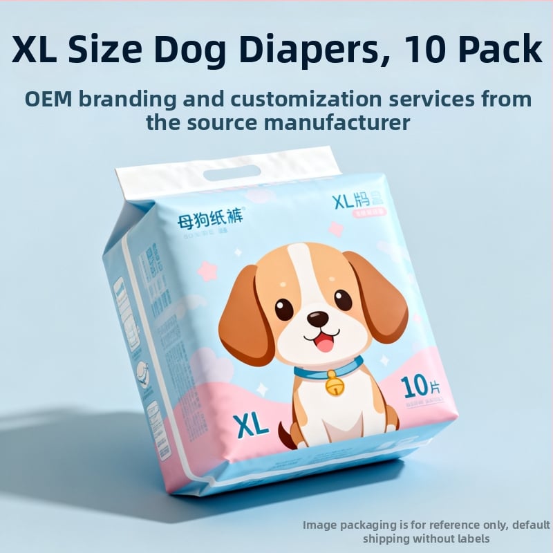 Fyziologické nohavičky pre šteniatka a malé psy – kreslený štýl, Cat Rong, Materiál: dovážaná vláknina / polymér, Univerzálne použitie, Model 001