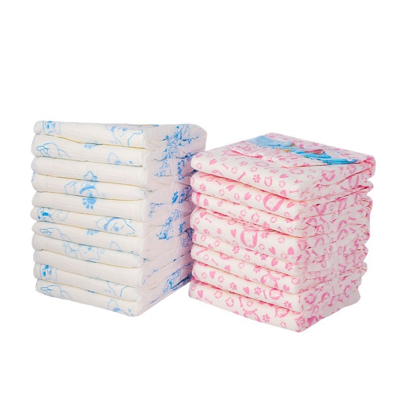 Fyziologické nohavičky pre šteniatka a malé psy – kreslený štýl, Cat Rong, Materiál: dovážaná vláknina / polymér, Univerzálne použitie, Model 001