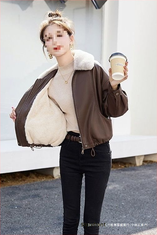 Ženská faux kožená bunda, normálna dĺžka 50–65 cm, golier polo, bez rukávov, zmes Spandexu