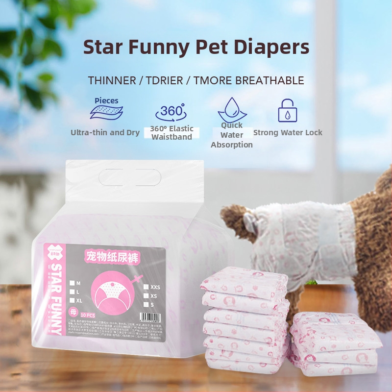 Plienky pre domácich miláčikov – netkaný textil; pre samice; menštruačné nohavice