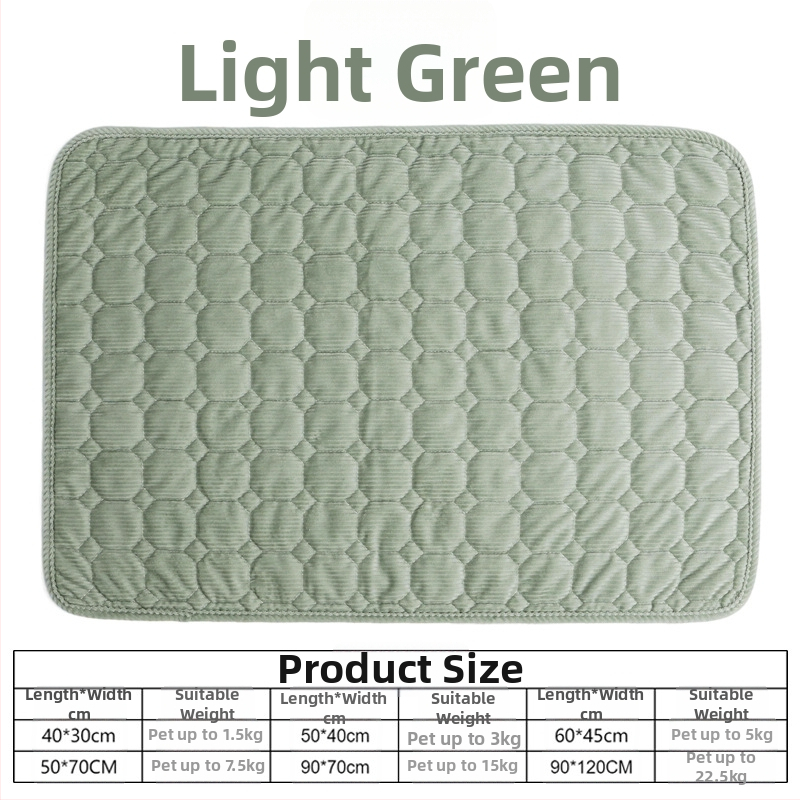 Corduroy psia podložka pre všetky ročné obdobia, hrubšia, proti škrabaniu, prateľná, odolná voči opotrebeniu, protišmyková spacie podložka pre domáce zvieratá