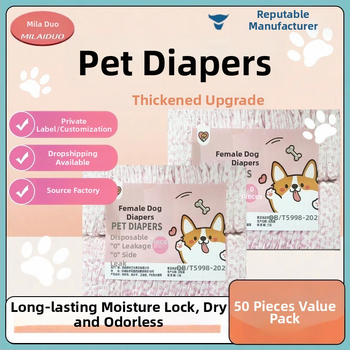 Milado plienky pre psov, period pants, nešitý materiál, karikatúrny štýl, pre samčie psy