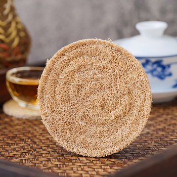 Podložka na čajník z lufy — kruhová, biologicky odbúrateľná, štýl Nový čínsky štýl, vydanie 2024 (Kruhová; Biologicky odbúrateľná; Štýl: Nový čínsky štýl; Vydanie: 2024)