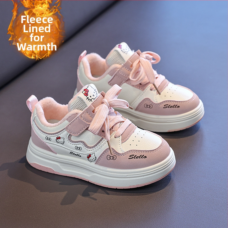 Detské zimné tenisky s hrubou podrážkou, zapínanie na suchý zips, protišmykové, bavlnená podšívka, unisex