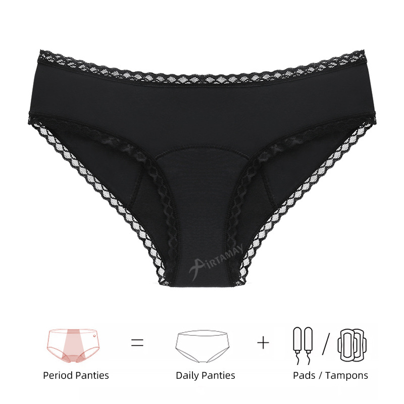 Fyziologické dámske spodné nohavičky – bavlna/elastan, hlavný materiál 95% bavlna, klin 95% bavlna, stredný pás