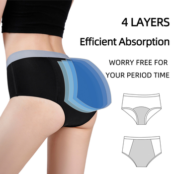 Lenjerie menstruală cu talie medie, material Ice Silk, protecție împotriva scurgerilor, țesătură plată, principal: nylon 80–90%, căptușeală în zona intimă din bumbac 95–100%.