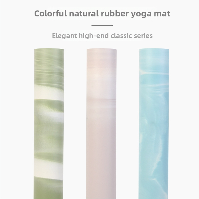 Jógová podložka z PU a gumy, protišmyková, pruhovaný vzor, hrúbka 4,5 mm, hmotnosť 3 kg, prispôsobiteľné pre domáce použitie