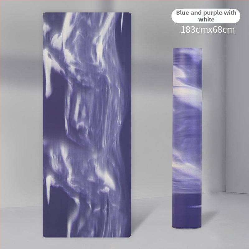 Jógová podložka z PU a gumy, protišmyková, pruhovaný vzor, hrúbka 4,5 mm, hmotnosť 3 kg, prispôsobiteľné pre domáce použitie