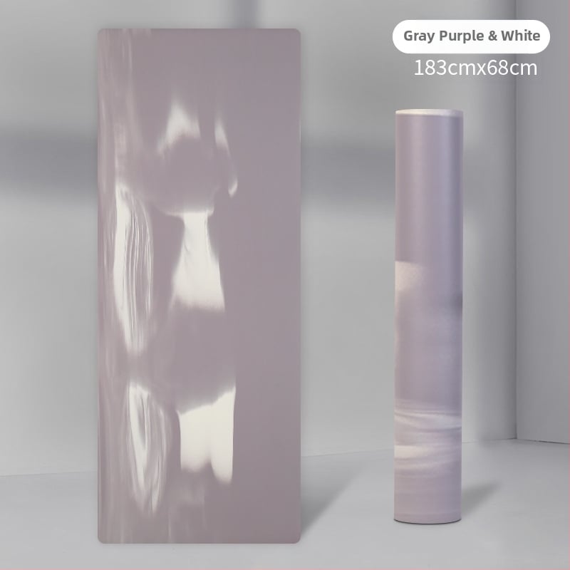 Jógová podložka z PU a gumy, protišmyková, pruhovaný vzor, hrúbka 4,5 mm, hmotnosť 3 kg, prispôsobiteľné pre domáce použitie